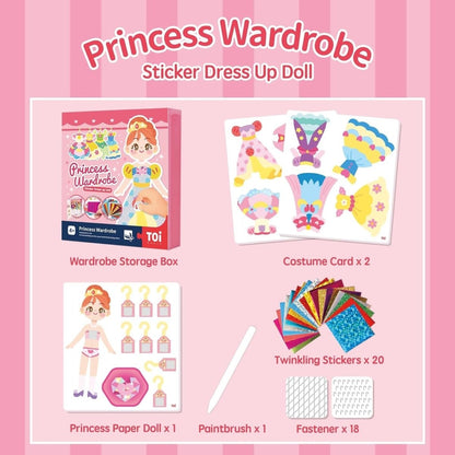 TOI World Craftoi Series Beaded Surprise Box Princess Wardrobe - Explorers Gifts