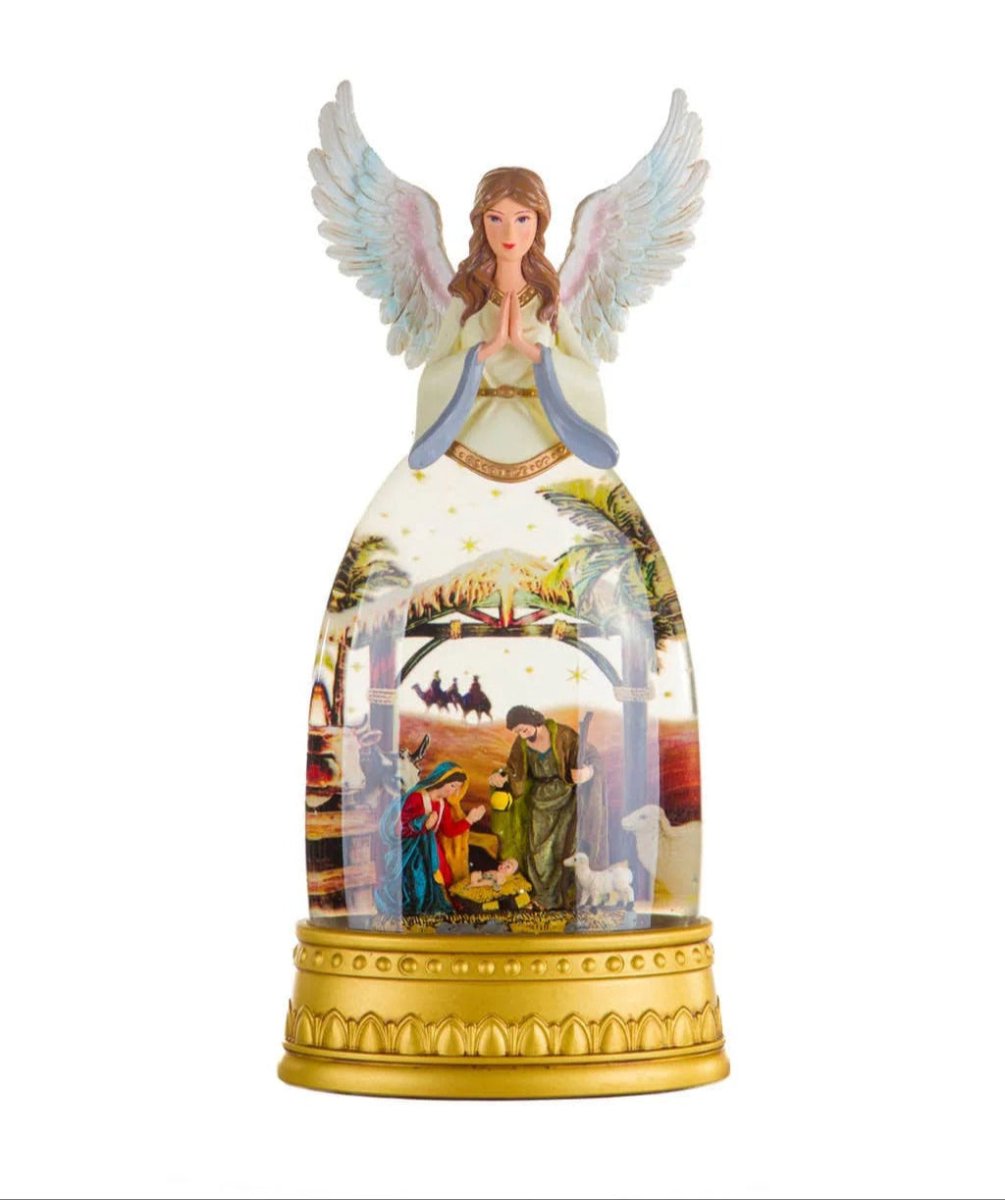Explorers Religion with Large Angel Snow Water Lantern - Explorers Gifts