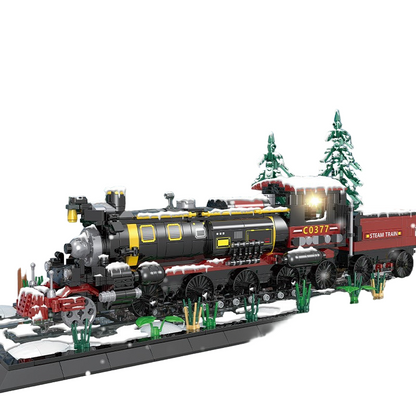 Woma Christmas Decoration Train Model Building Block Set 1232 Pcs