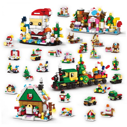 Woma Christmas Advent Calendar Building Block Toy Play Set 24 Pack 841 Pcs