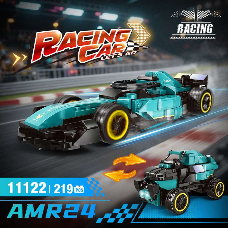 Woma 2 in 1 Racing Car Building Block Set 219 Pcs