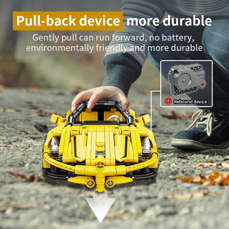 Woma Tech-Toy Racing Car Technic Vehicle Building Block Set 391 Pcs