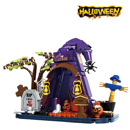 Woma Halloween Tent Sences Building Block Set 384 Pcs