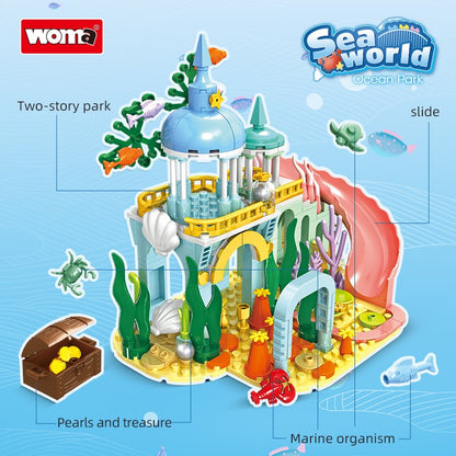 Woma Undersea Castle Building Block Toy Set 300 Pcs