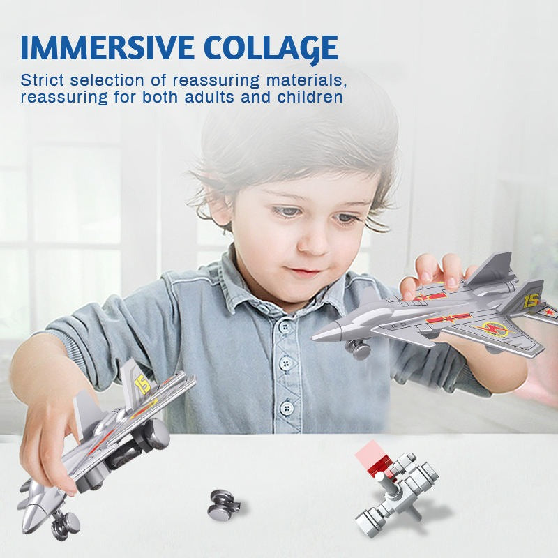 Woma The Warship Model Aircraft Carrier With 6 Aircrafts Building Block Set 838 Pcs