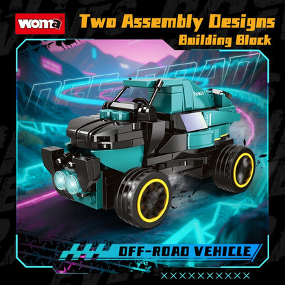 Woma 2 in 1 Racing Car Building Block Set 219 Pcs