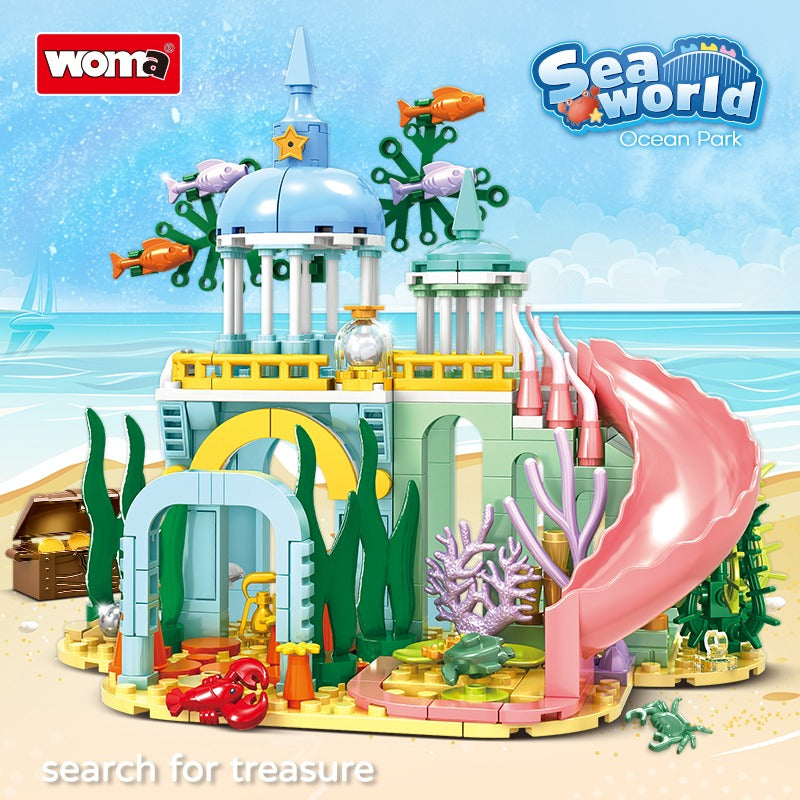 Woma Undersea Castle Building Block Toy Set 300 Pcs