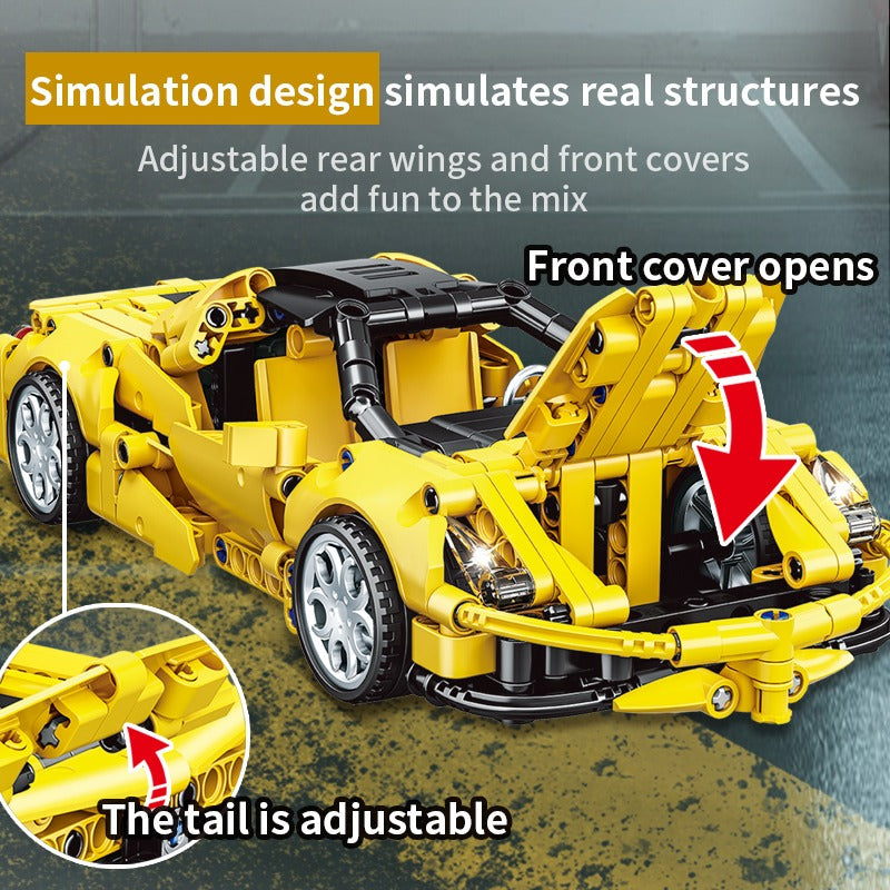 Woma Tech-Toy Racing Car Technic Vehicle Building Block Set 391 Pcs