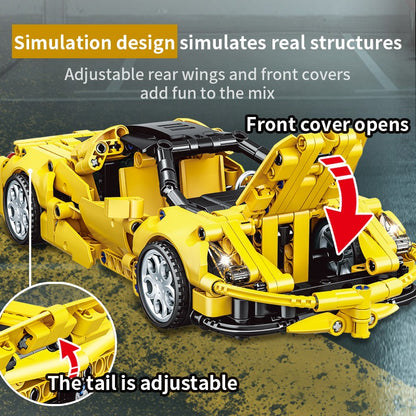 Woma Tech-Toy Racing Car Technic Vehicle Building Block Set 391 Pcs