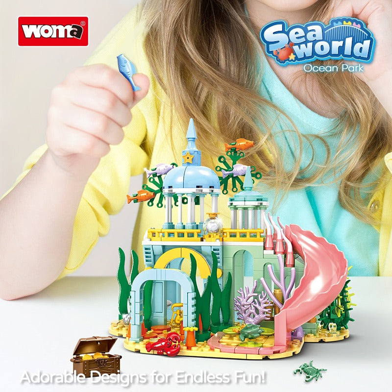 Woma Undersea Castle Building Block Toy Set 300 Pcs