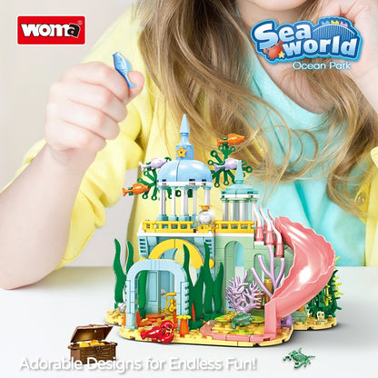 Woma Undersea Castle Building Block Toy Set 300 Pcs