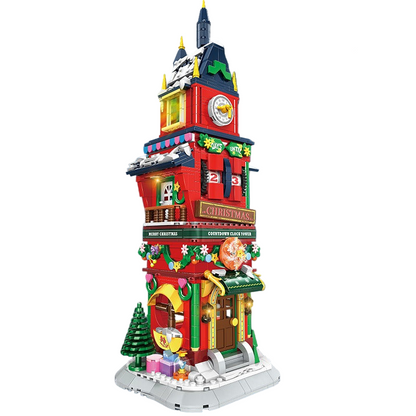 Woma Christmas Decor Towering Clockwork Building Blocks Set 1084 Pcs