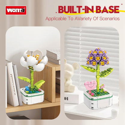 Woma Flower Bouquet 6 Styles Building Block 119-172 Pcs