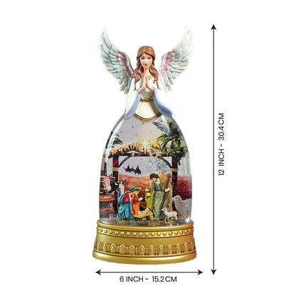 Explorers Religion with Large Angel Snow Water Lantern - Explorers Gifts