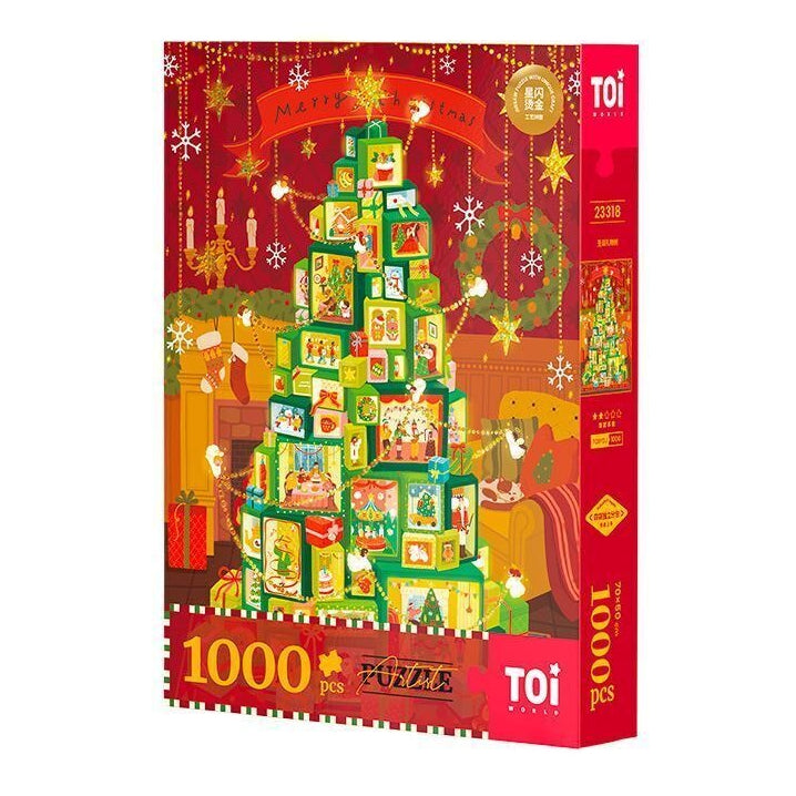TOI World Small Puzzle Big World Merry Christmas Puzzle 1000 Pcs