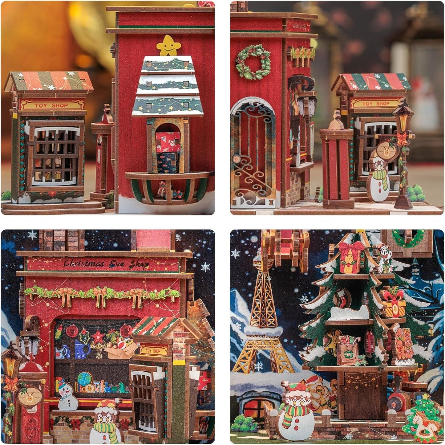 Explorers 3D Wooden Puzzle Bookend Christmas Wish Store 273 Pcs