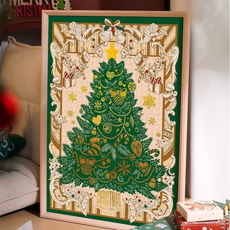 TOI World Small Puzzle Big World Christmas Twinkle Little Tree Puzzle 1000 Pcs